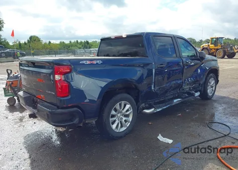 2021 Chevrolet Silverado 1500 4Wd Short Bed Custom из США, поврежденный, VIN 3GCPYBEK8MG451627